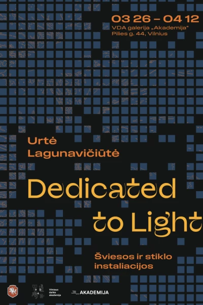 Šviesos ir stiklo instaliacijos DEDICATED TO LIGHT | Urtė Lagunavičiūtė